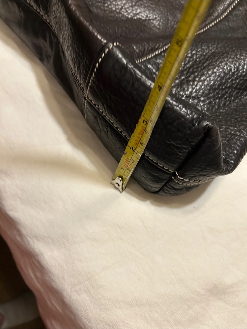 Donald J. Pliner Black Pebbled Leather Slouch Shoulder Bag